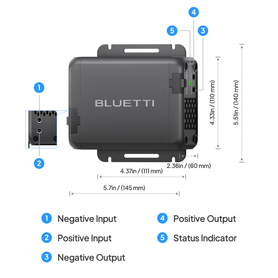 BLUETTI Charger 1 (560W Alternator Charger)